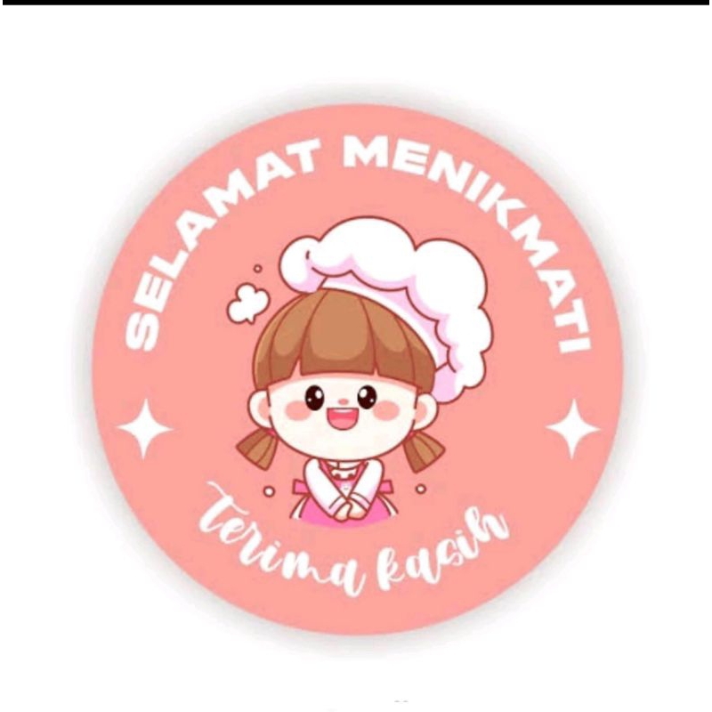 

Stiker Makanan Thankyou 500pcs