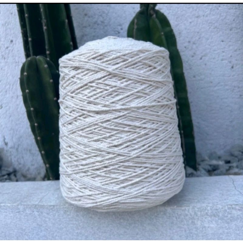 Tali Katun Macrame 2mm, 3mm, 4mm. Tali Macrame 1kg Warna Beige, Tali Katun Termurah