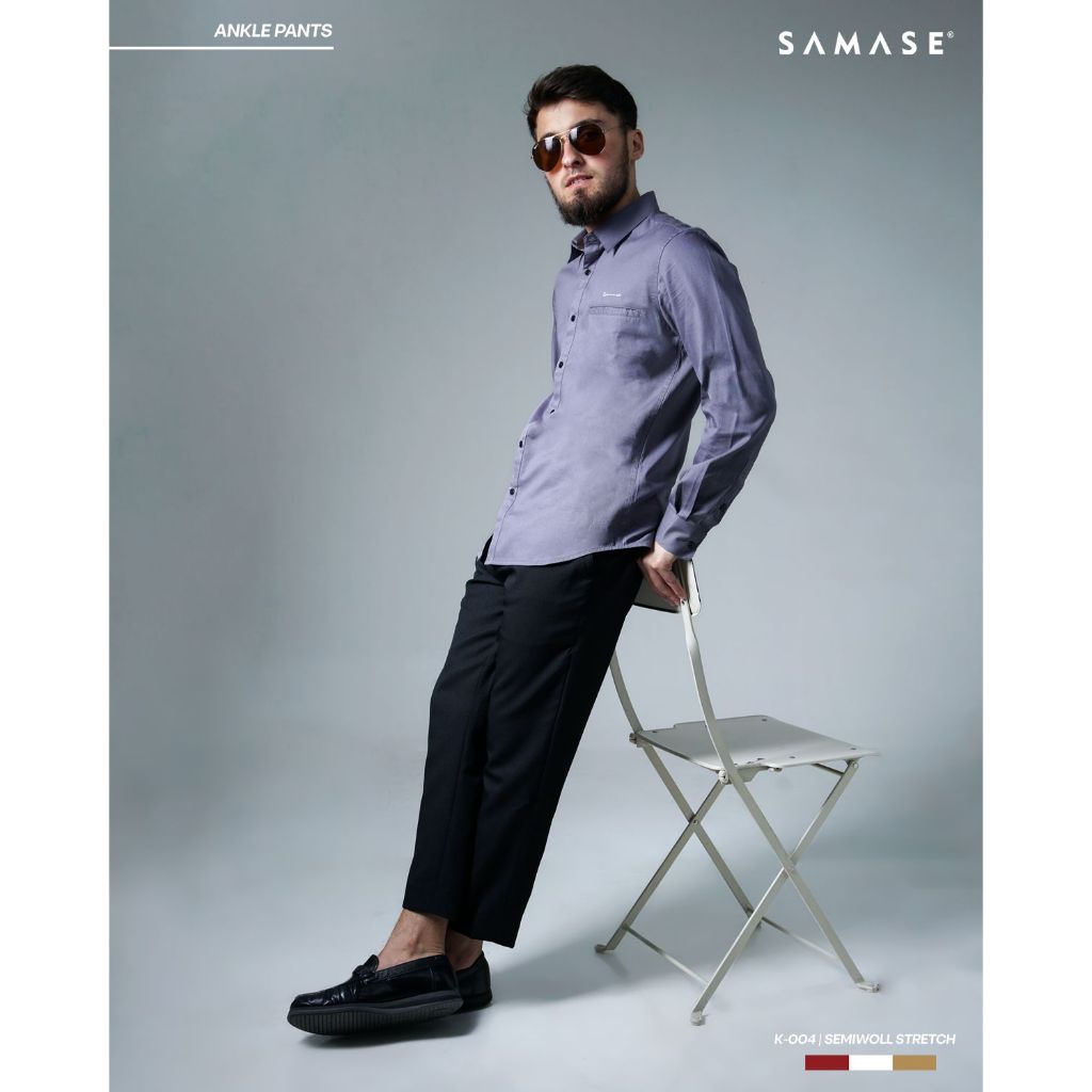 SAMASE Sirwal Celana Ankle Pants K004 Celana Panjang Pria Dewasa Muslim Pria Dewasa Terbaru Samase C