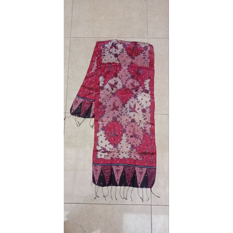 Syal Sutra Batik Tulis