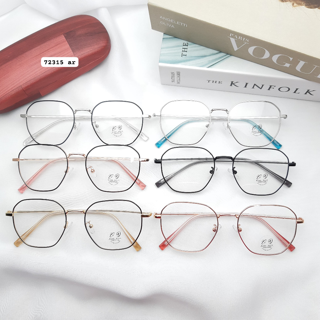 Kacamata Minus Anti Radiasi 72315 Frame Kacamata Baca Phocromic Besi Wanita