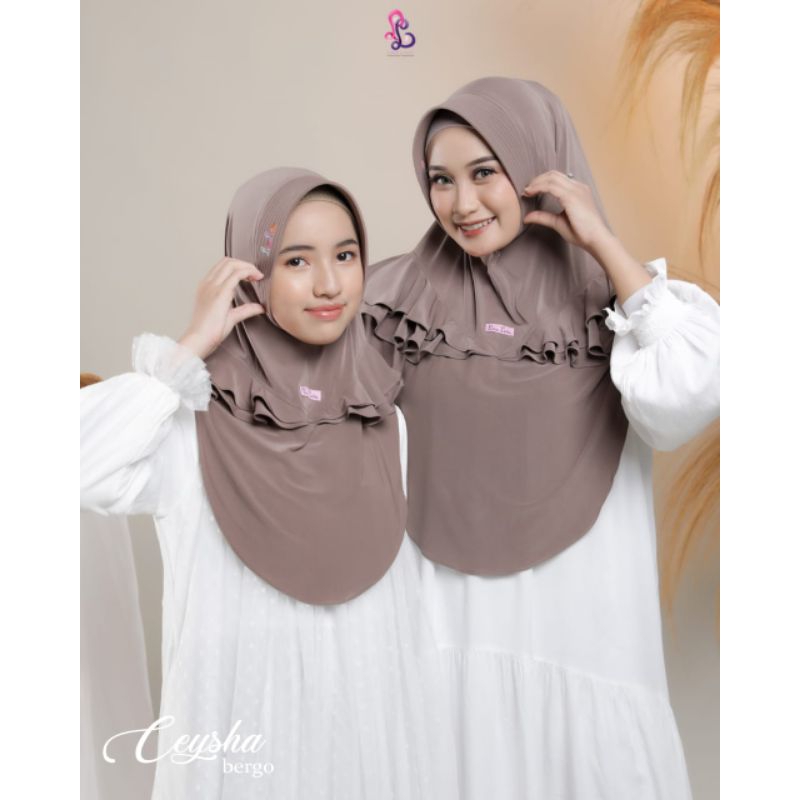 Linalivia Hijab Bergo Kerudung Jilbab Couple CEYSHA Model kekinian