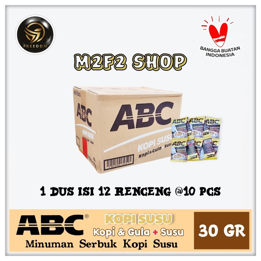 

Kopi ABC Kopi Susu dan Gula Sachet - 30 gr (Kemasan Karton)