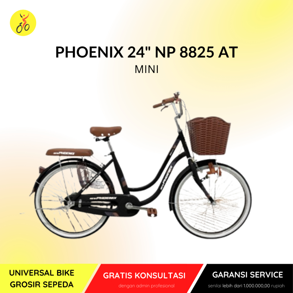 SEPEDA DEWASA PEREMPUAN PHOENIX MINI 24 NP 8825 AT SEPEDA MURAH BERGARANSI 1 TAHUN