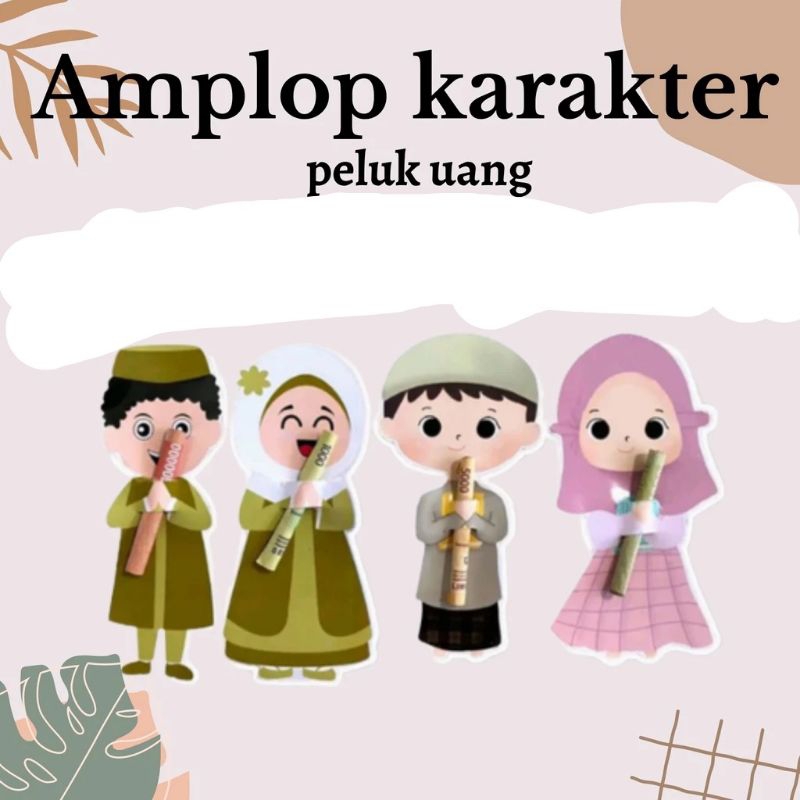 

Amplop ampau karakter Peluk isi 10 ampau lucu