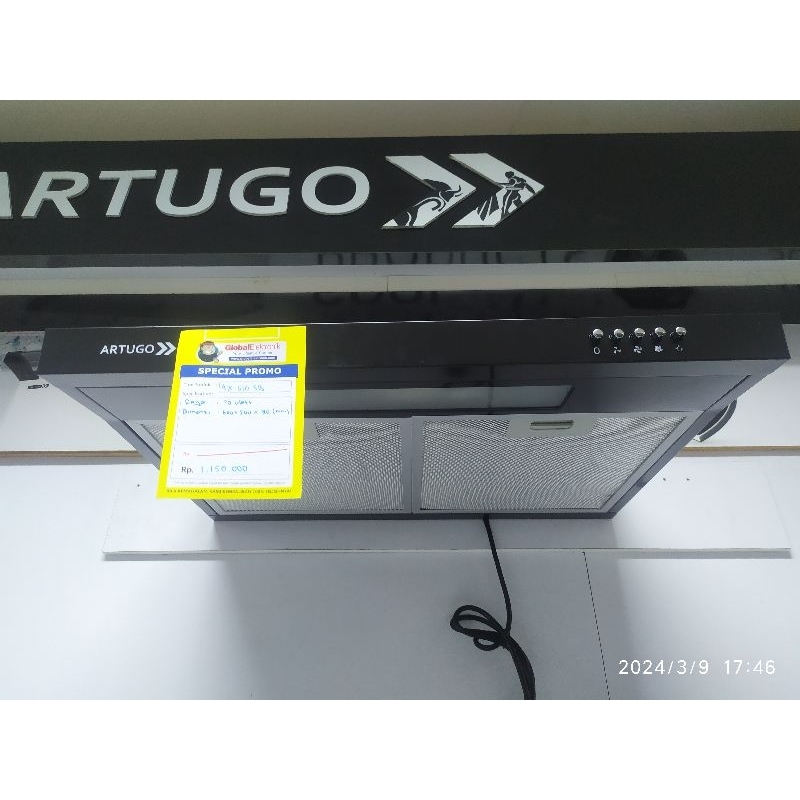 cooker hood Artugo AX 610 SB (penghisap asap)