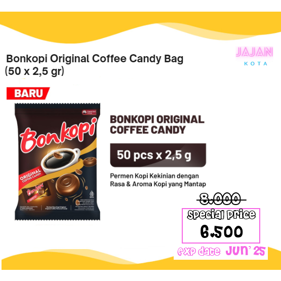 

Bonkopi Original Coffee Candy Bag (50 x 2,5 gr)