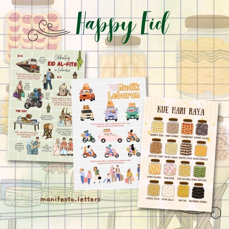 

Postcard Happy Eid | Kartu Pos Lebaran | Ucapan Hari Raya