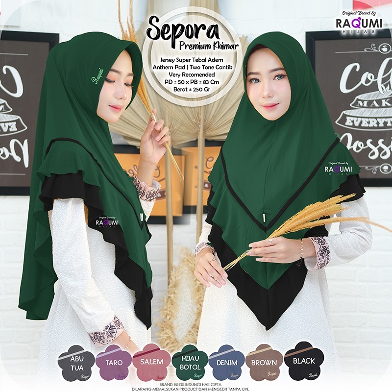 Hijab Instant Terbaru Sepora Premium by Raqumi / Style HIjab