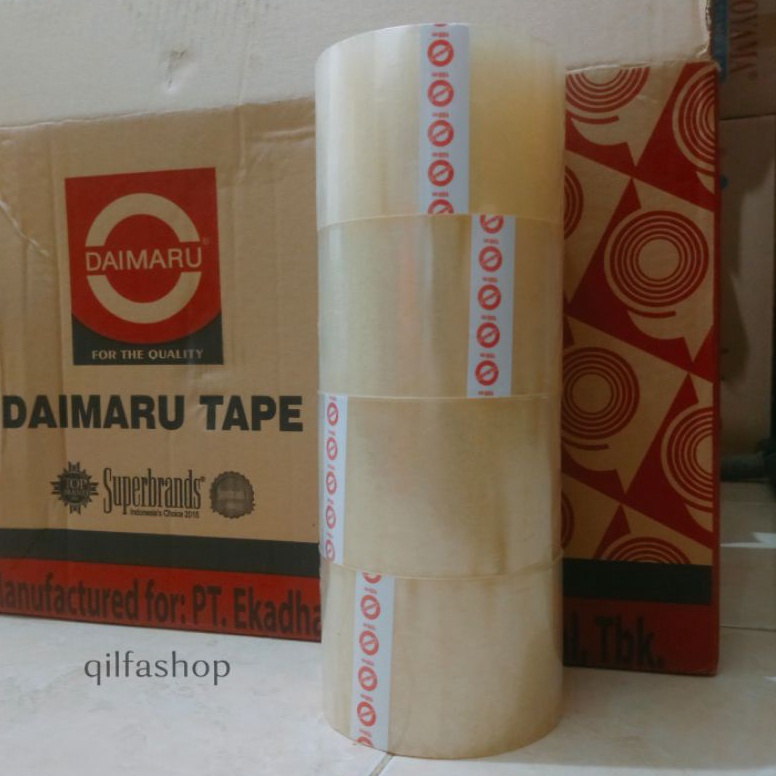 

Ready Lakban DAIMARU Bening 72 mm 1 meter Isolasi Berkualitas Original Daimaru Tape OPP Tape L9H