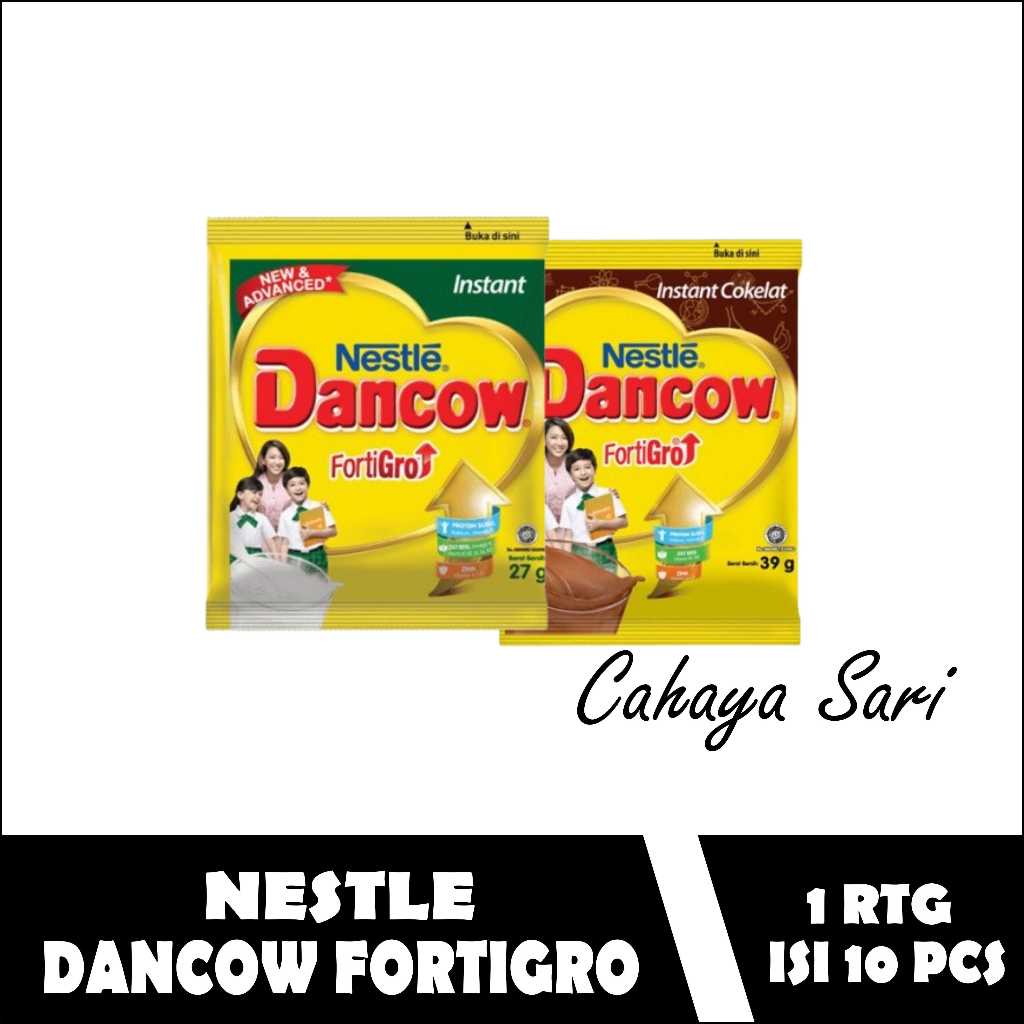 

Susu Bubuk Dancow FortiGro 39gr Renceng 10 Sachet