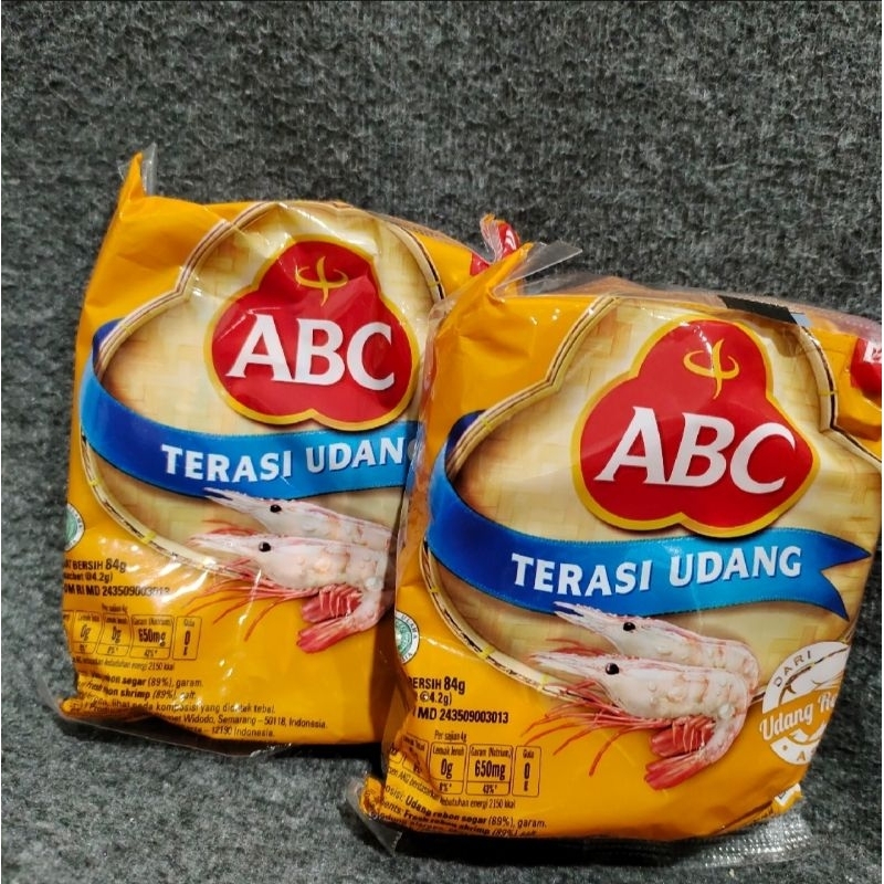 

Terasi ABC Udang Harga Perpack Isi 20pcs