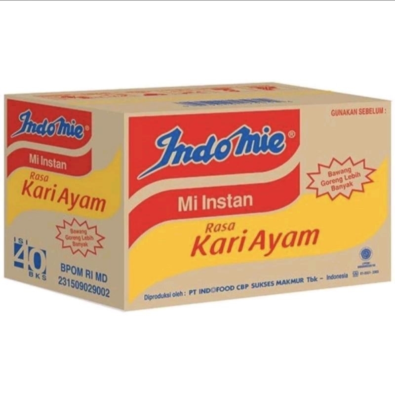 

1 Dus Isi 40 Pcs - Indomie Rasa Kari Ayam