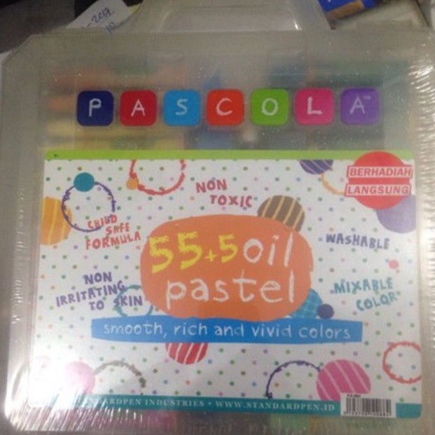

Kemasan Baru Crayon krayon pascola 55 warna 58