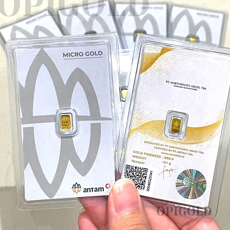 Ready Stock LM Micro Gold ANTAM Hartadinata Logam Mulia 1 1 gram Premium Series EmasKITA Emas Kita
