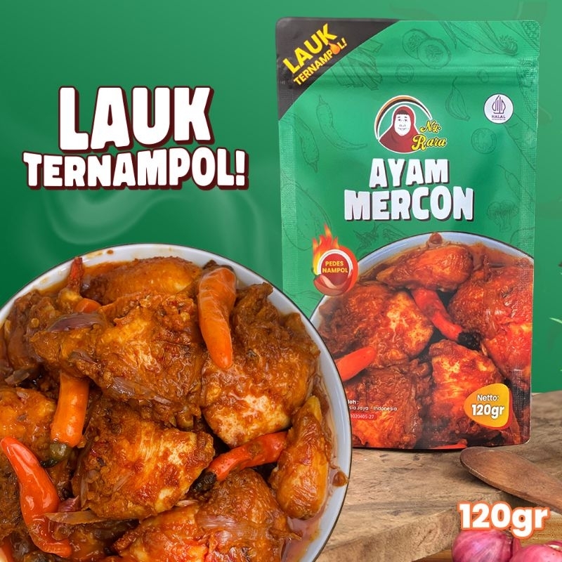 

Sambel Ny Rara Lauk Ayam Mercon 100 gram Sambal Mercon Ny. Rara