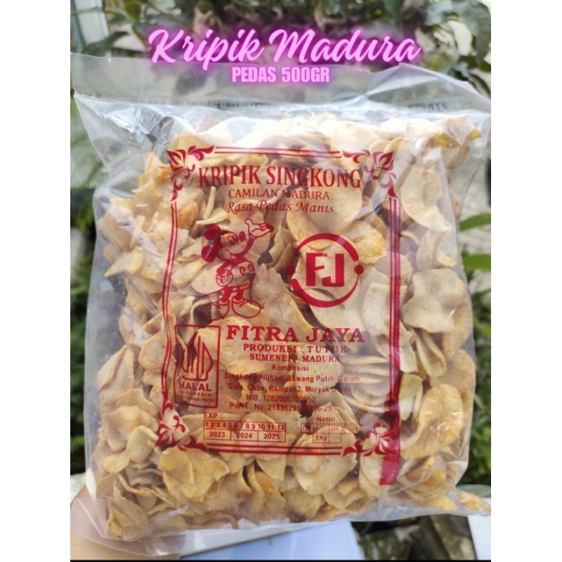 

Camilan Kripik Singkong Madura kemasan 500gr