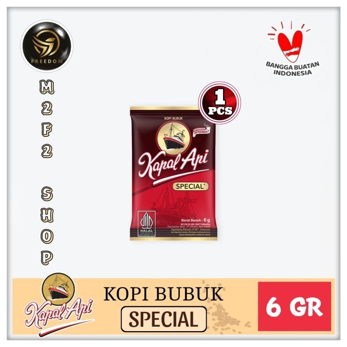 

Kopi Kapal Api Murni Special Original Sachet - 6 gr (Kemasan Satuan)