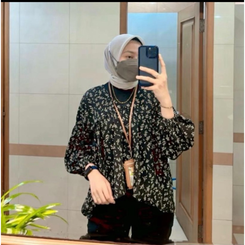 SESA BLOUSE KOREAN STYLE/BLOUSE BUNGA KOREAN STYLE/BLOUSE CASUAL TERLARIS
