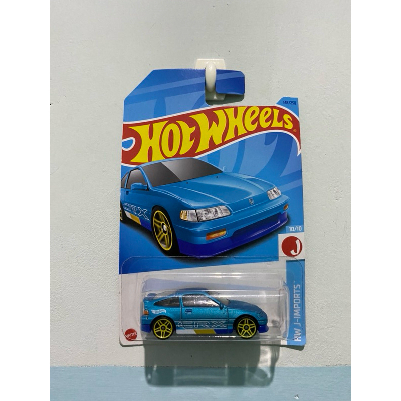 Hotwheels Honda CRX blue tahun 88