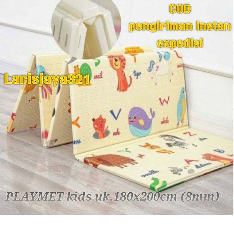 KARPET PLAYMET  MATRAS BAYI LIPAT FREE TAS