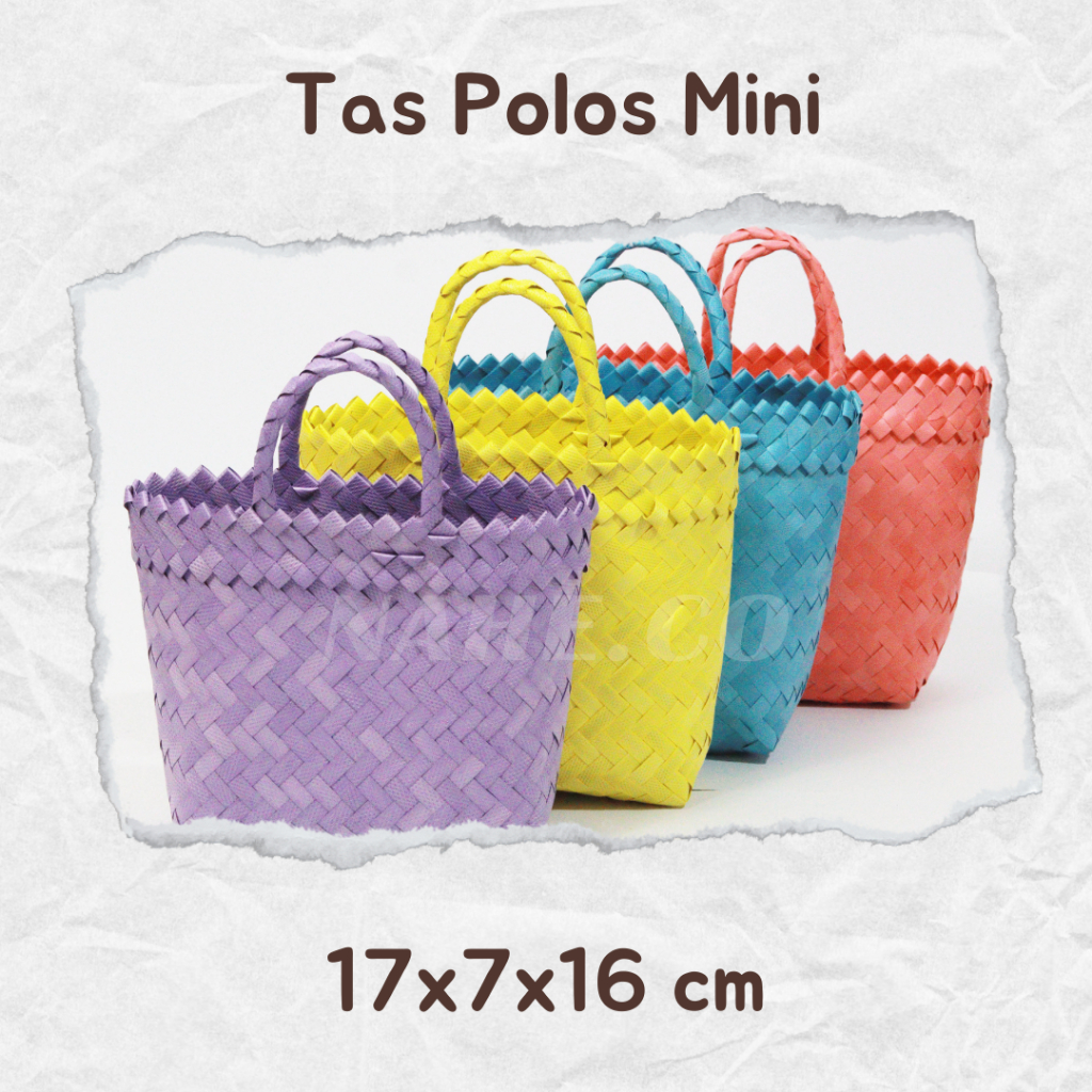 NAHE.CO - Tas anyaman mini polos 50pcs Paket Hemat  / Tas hampers / Tas parsel