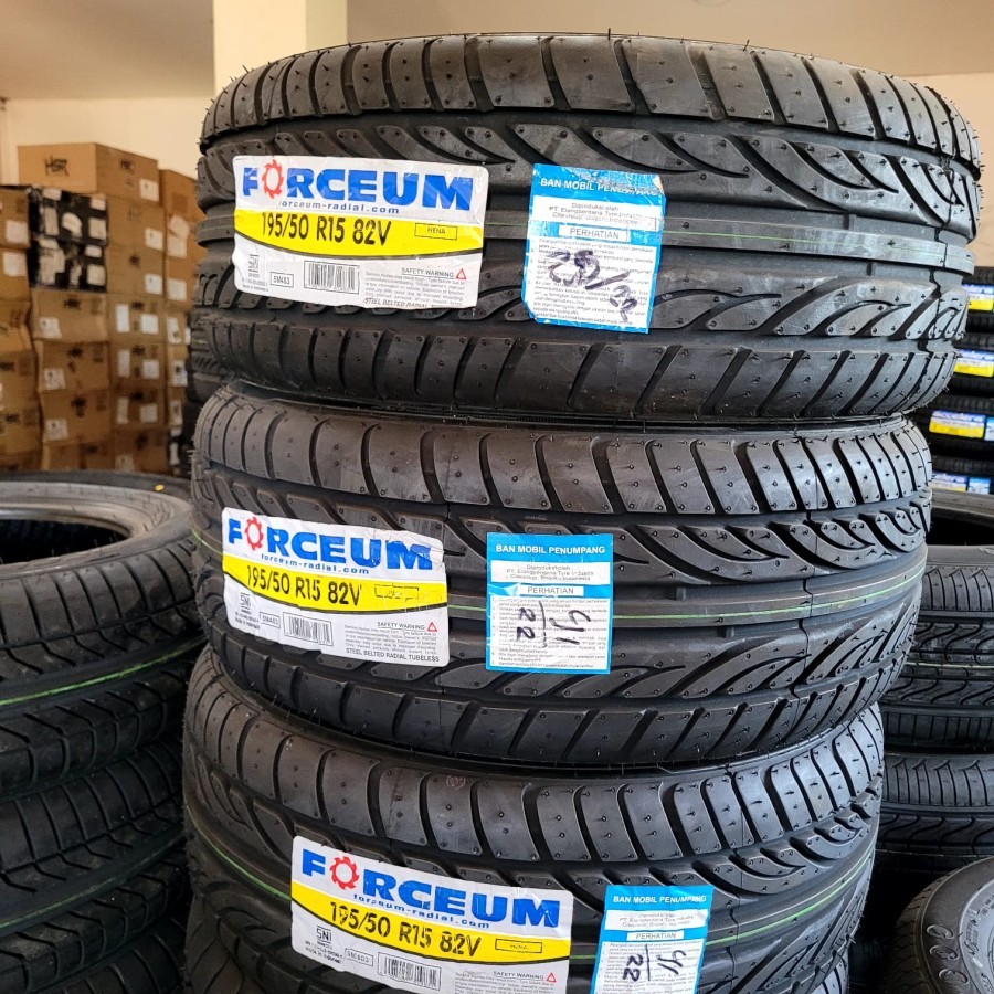 Ban Mobil Rotasi R15 Ukuran 195 50 R15 Ban Merk Forceum Hena Tubles Brio Agya Cayla Dall-Palembang