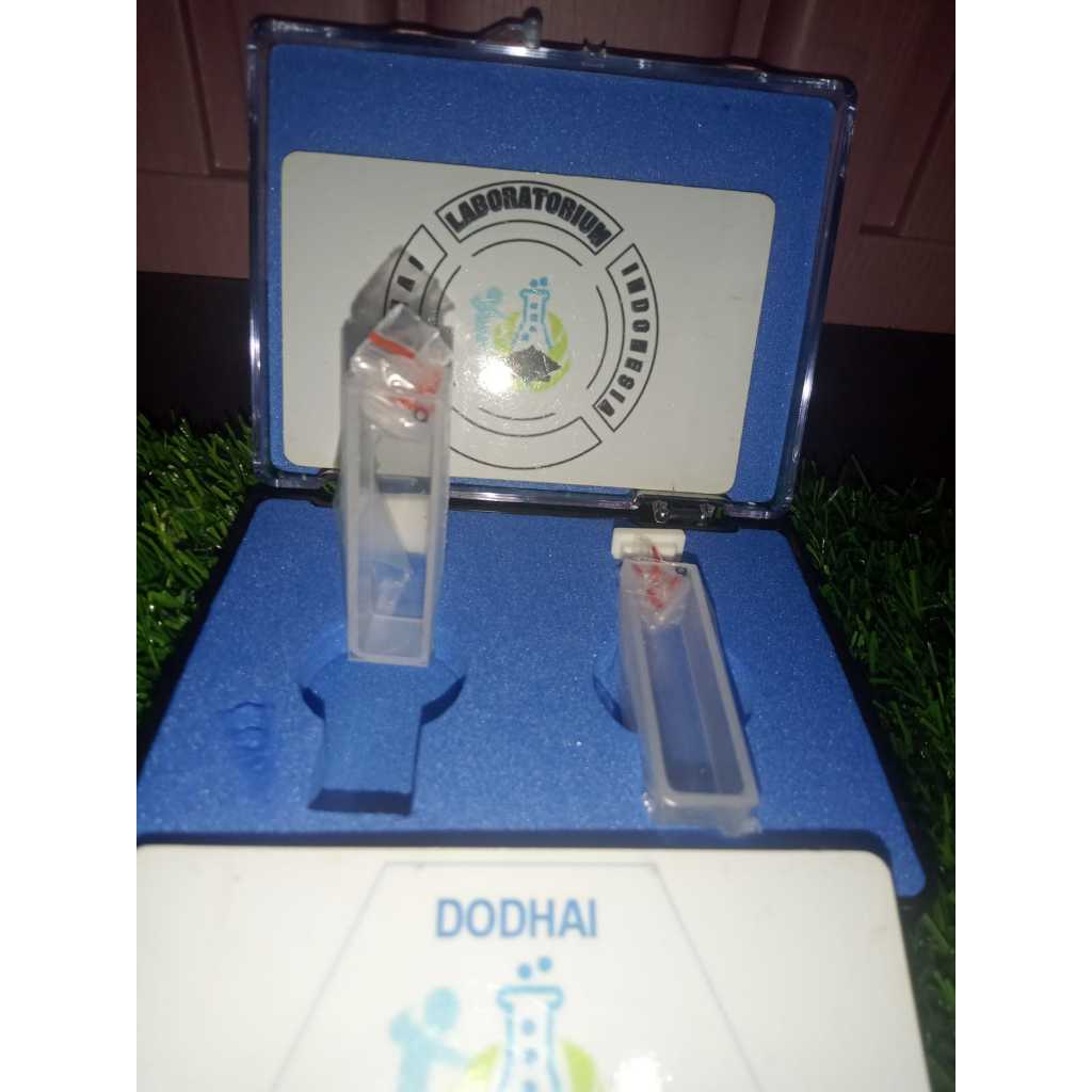 Kuvet spektrofotometer UV Vis, Quartz cuvette, Kuvet kuarsa, 3,5 ml