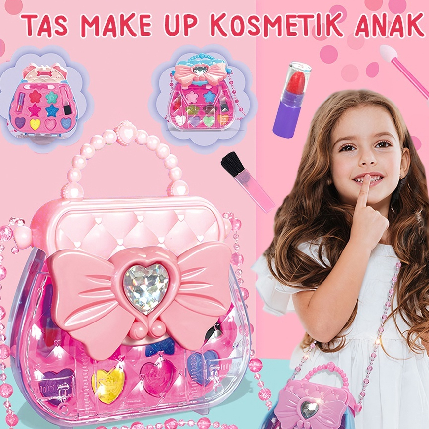 Mainan Tas Makeup Anak / Tas Makeup Kosmetik Anak / Tas Makeup Mainan Anak / Mainan Anak Cewek / Mai