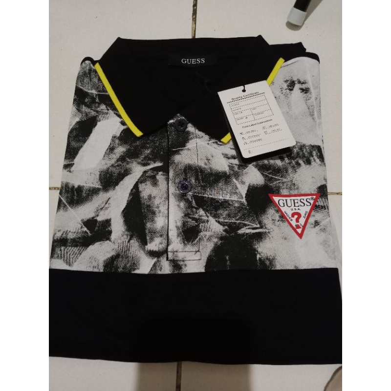 Kaos Kerah Pria/kaos kerah guess