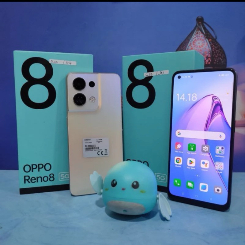 Hp oppo reno 8 second like new