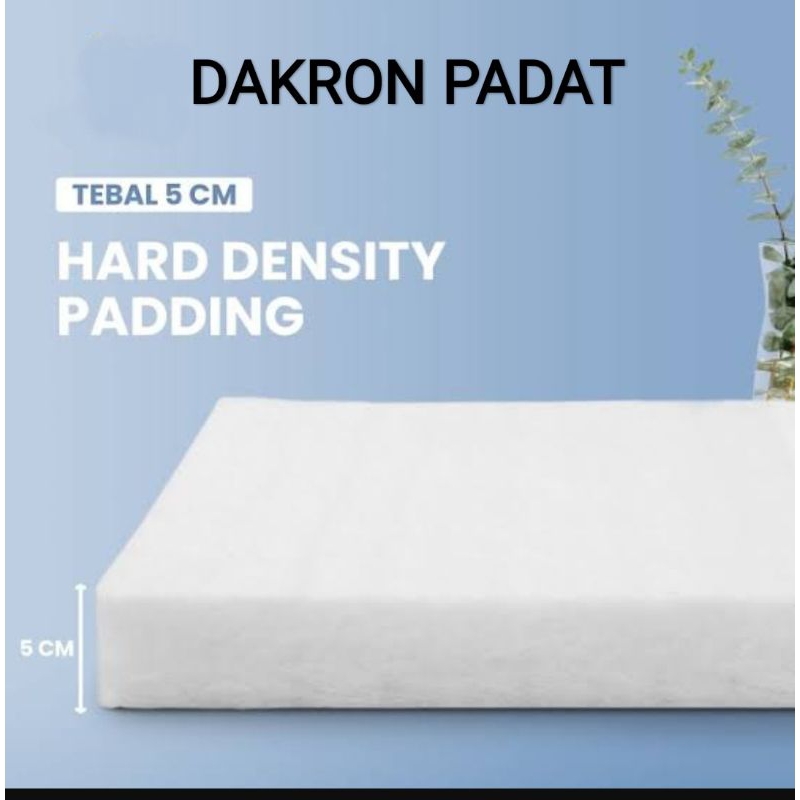 Dakron padat lembaran tebal 5cm & 3cm HDP filter kolam bahan kasur refill