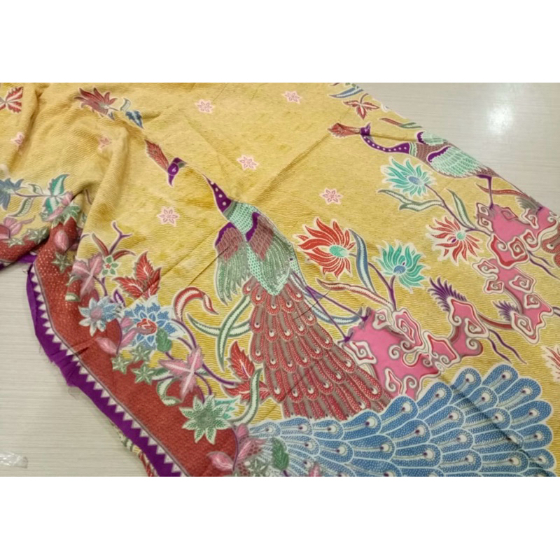 kain batik modern bahan paris warna pastel | bahan batik premium modern