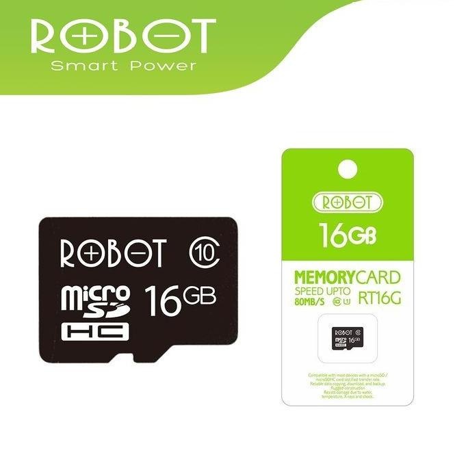 Robot RT16G Kartu Memory Card Stroge 16GB 16 GB Class 10 Micro SD TF High speed transfer ++