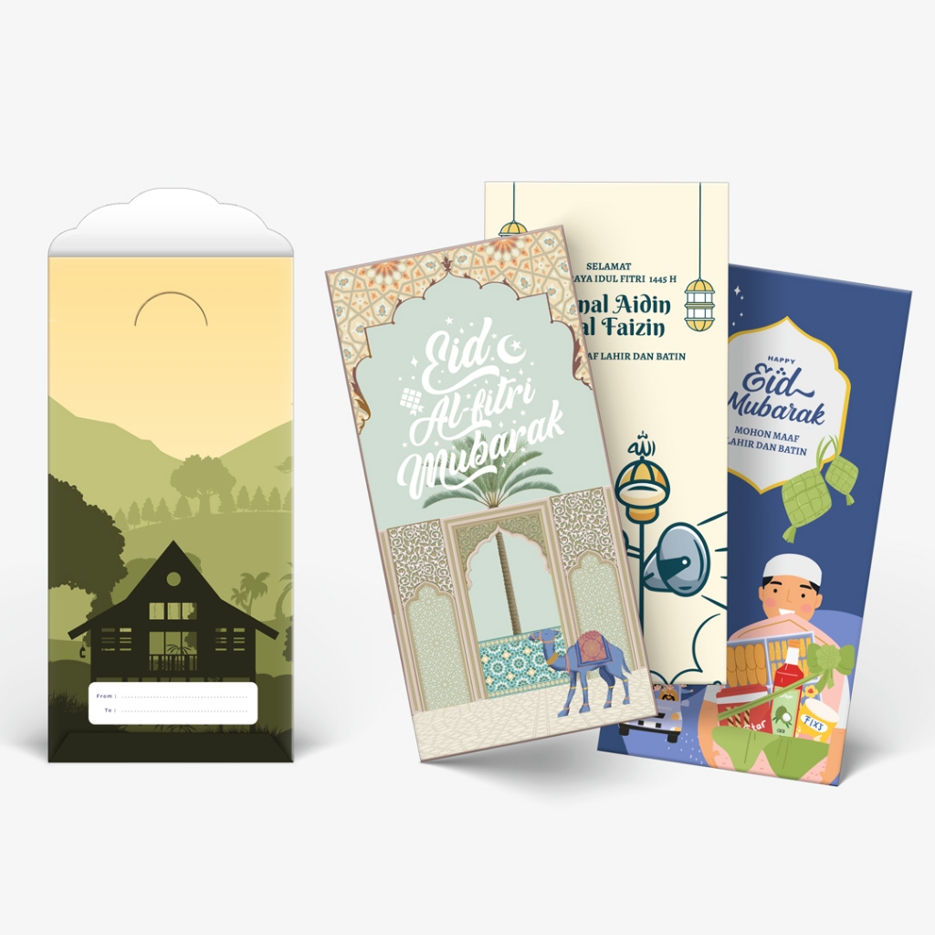 

bukuqu Amplop L #MudikYuk - Edisi Lebaran - Uk 7x15,5 cm - [1 Pack Isi 6 Pcs] angpau, idul fitri