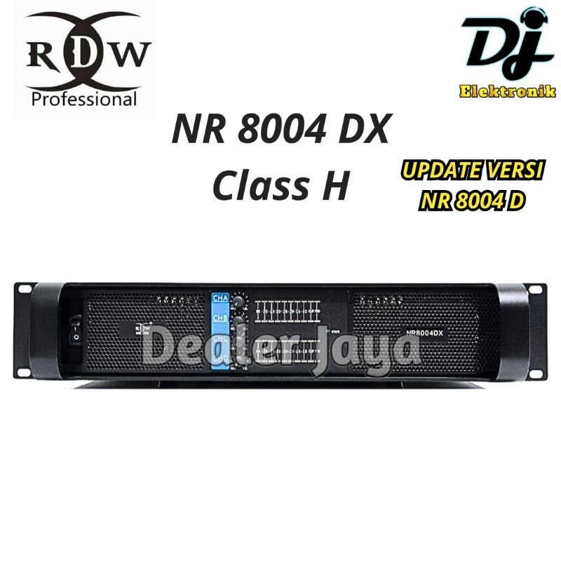 Power Amplifier RDW NR 8004 DX / NR 8004 D / NR 8004D Class H - 4 channel
