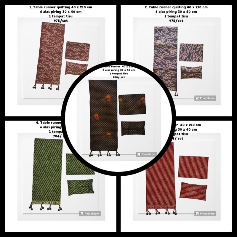 Aneka table runner meja makan