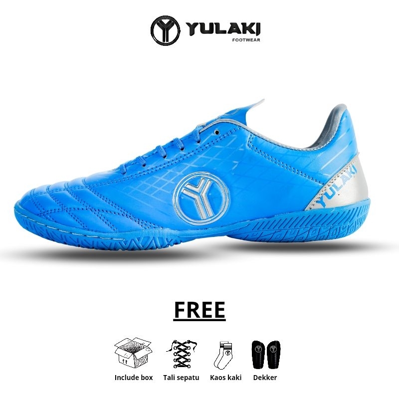 Yulaki Footwear - Sepatu Futsal FG Speed Blue Paket Lengkap
