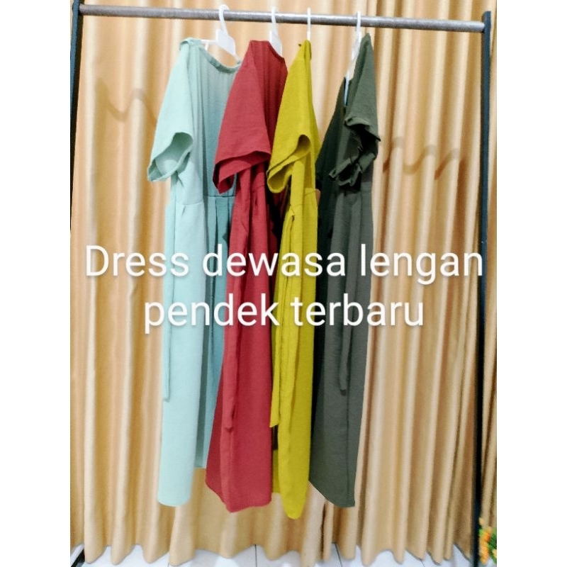 Dres wanita dewasa  lengan pendek terbaru