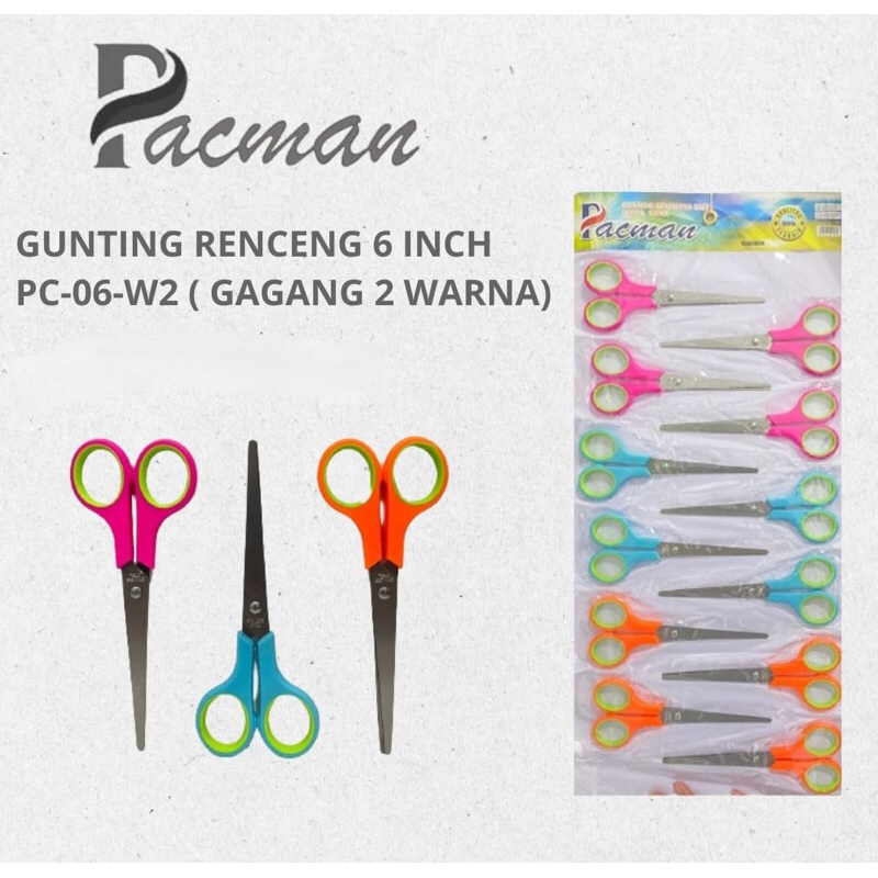 

Adn 1lsn(12pcs) Pacman Pc 06 w2 gunting 6inch