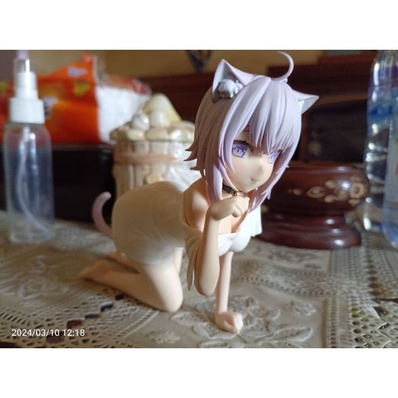 Figure Nekomata Okayu x tatsumaki (beda merek) Banpresto Relax time Preloved Hololive