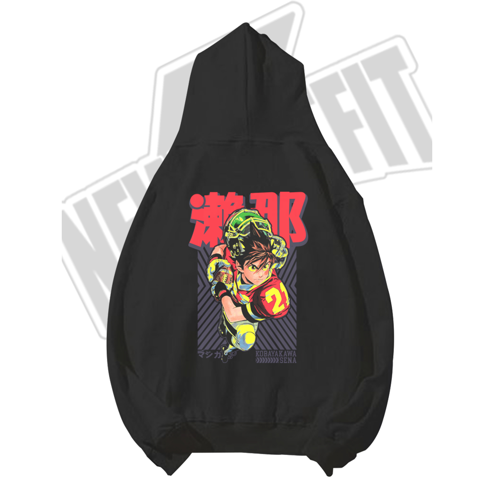 Hoodie Jumper Sweater Hodie Anime SENA KOBAYAKAWA EYESHIELD 21 DEIMON DEVIL BATS Manga Wibu Jepang