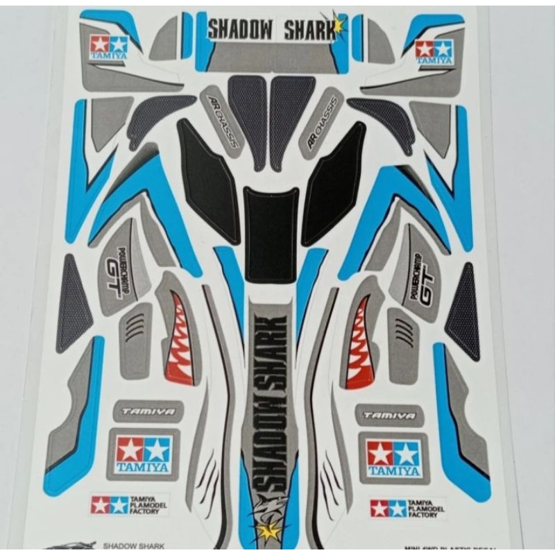 Decal Mini 4WD SHADOW SHARK STICKER TAMIYA