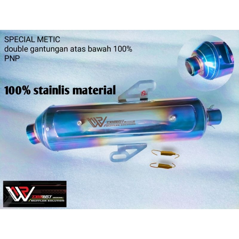 knalpot racing nmax, aerox,adv,Vario,xmax, knalpot fullsystem standar racing Inlet 38.