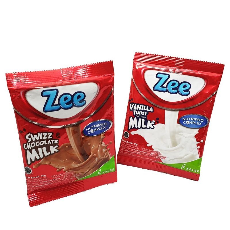 

Susu Zee Kemasan Sachet 38 Gram Rasa Coklat dan Vanilla