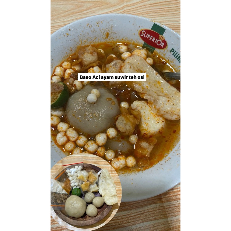 

Baso Aci ayam suwir isi 5 pouch