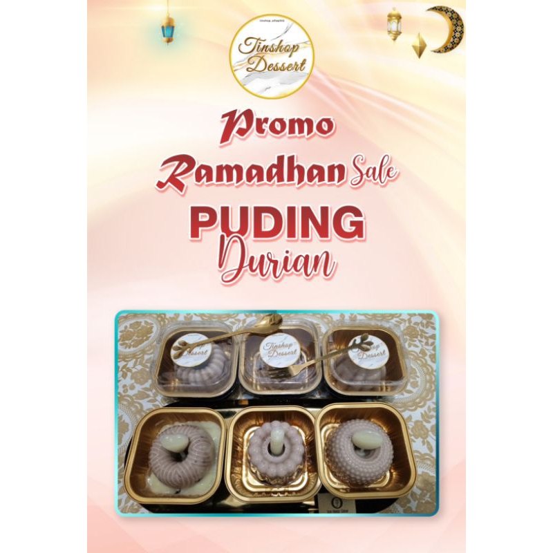 Dessert Puding Vla Durian Montong