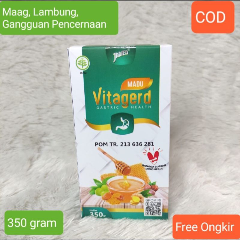 

MADU VITAGERD 350 Gram, Alami meringankan gangguan pencernaan, Mual, Kembung