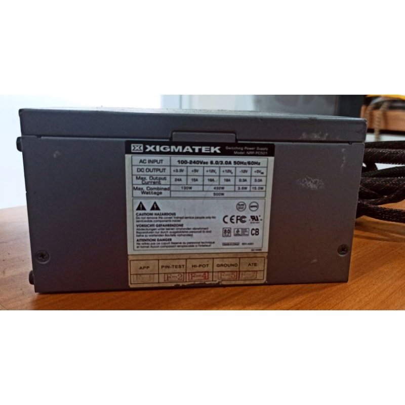 PSU Xigmatek pure 500watt 80plus
