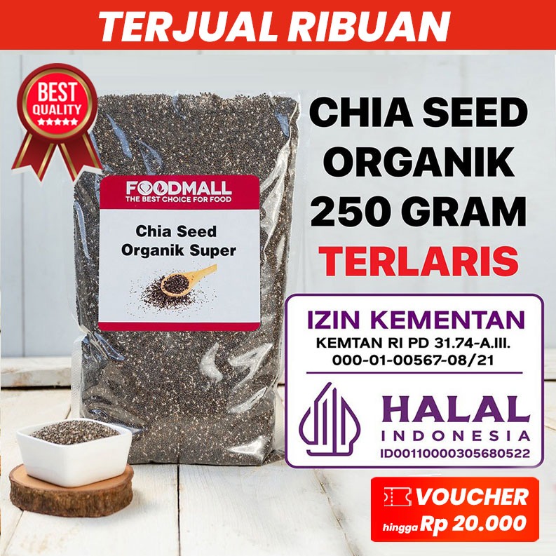 

Organic Chia Seed 250 GRAM / Organik HALAL